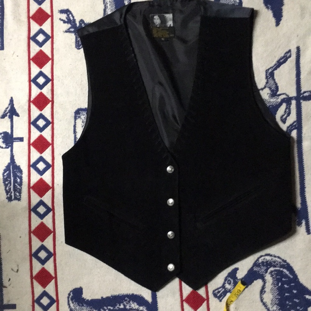Guys or gals suede genuine leather vest